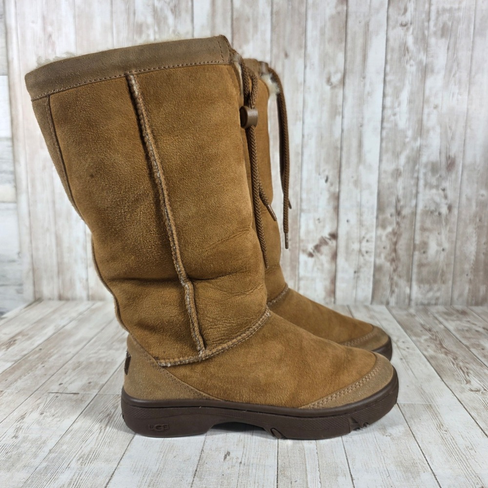 UGG Australia‎ Ultimate Tall 5250 Suede Sheepskin Lined Winter Boots Women's W5